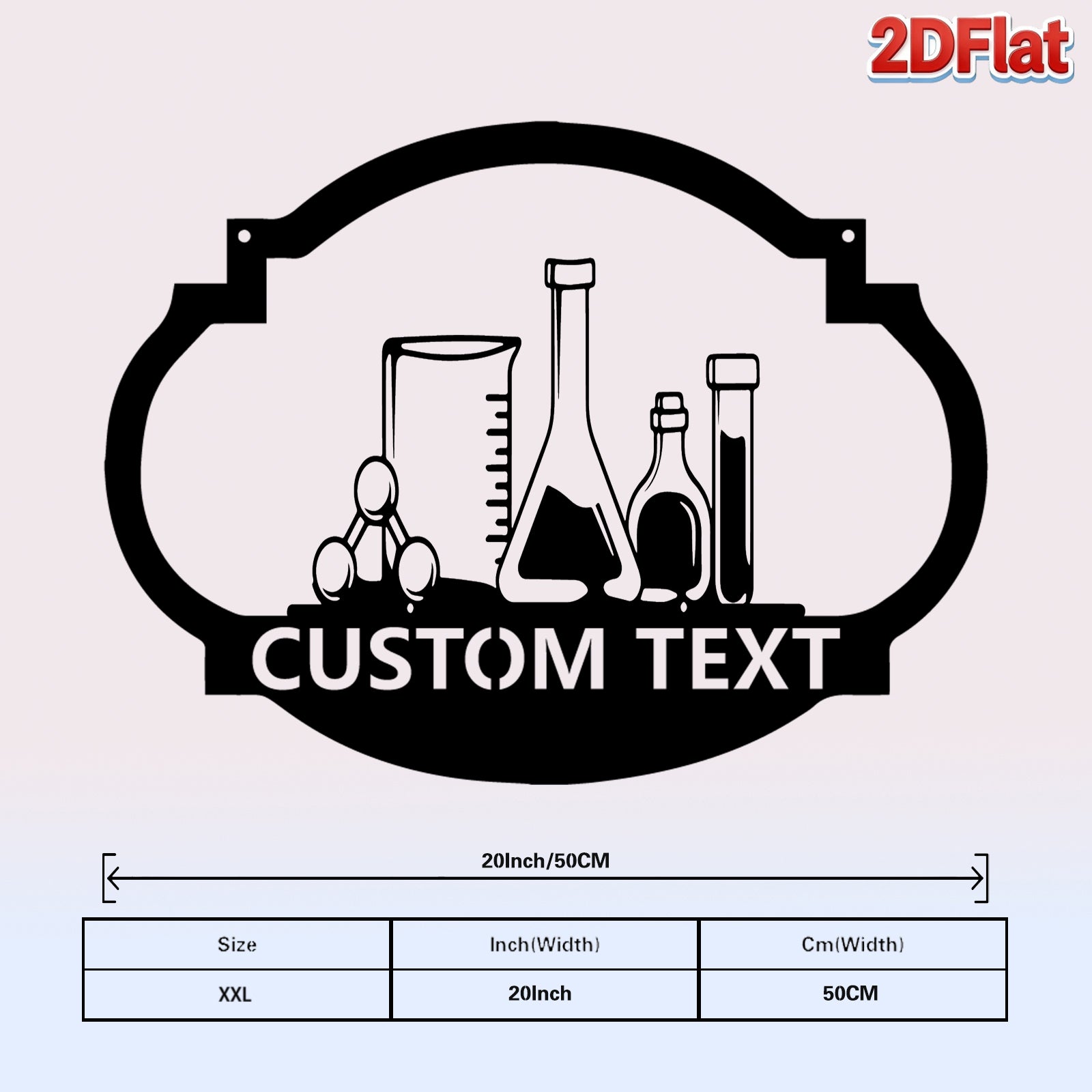 Custom Laboratory Equipment Metal Sign