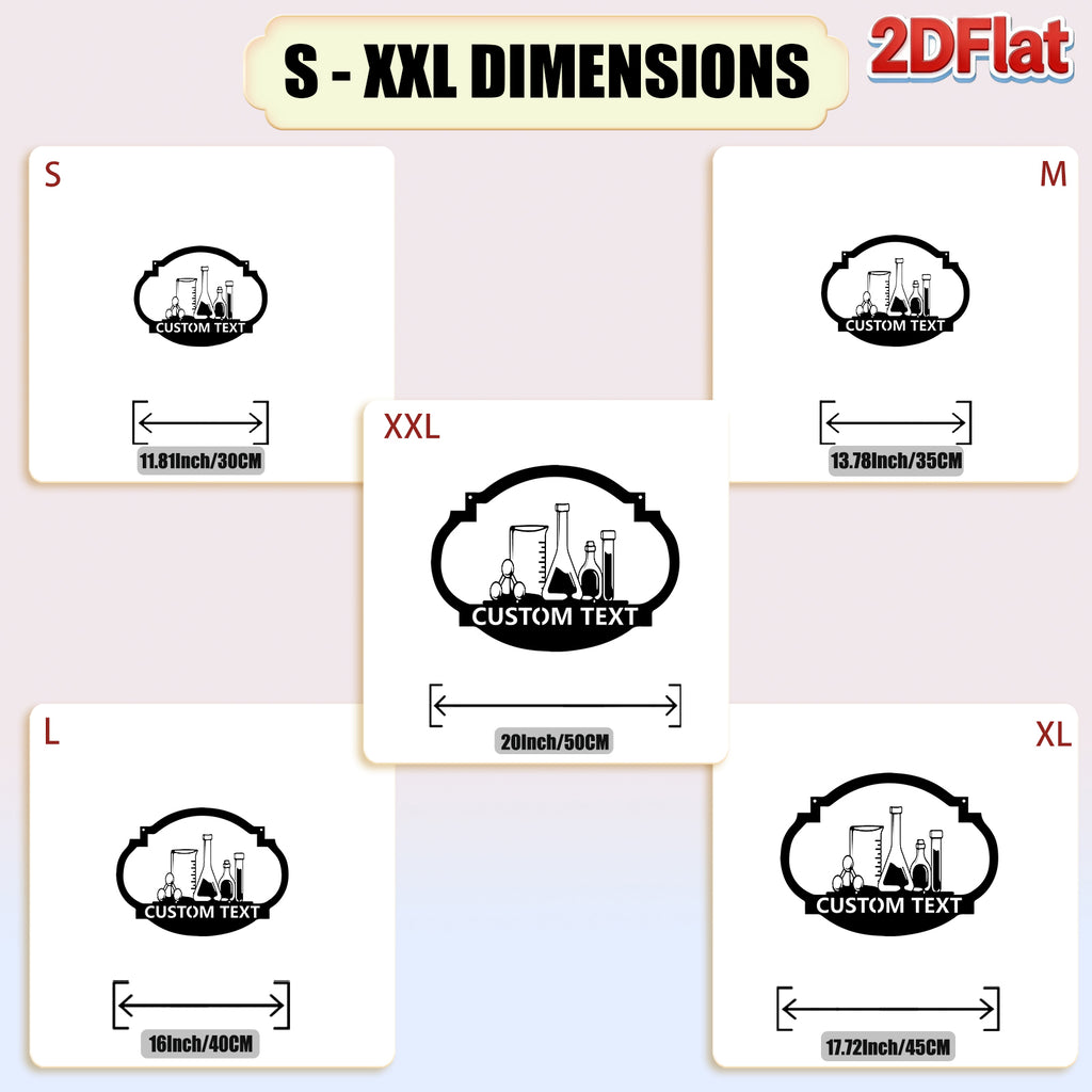 Custom Laboratory Equipment Metal Sign