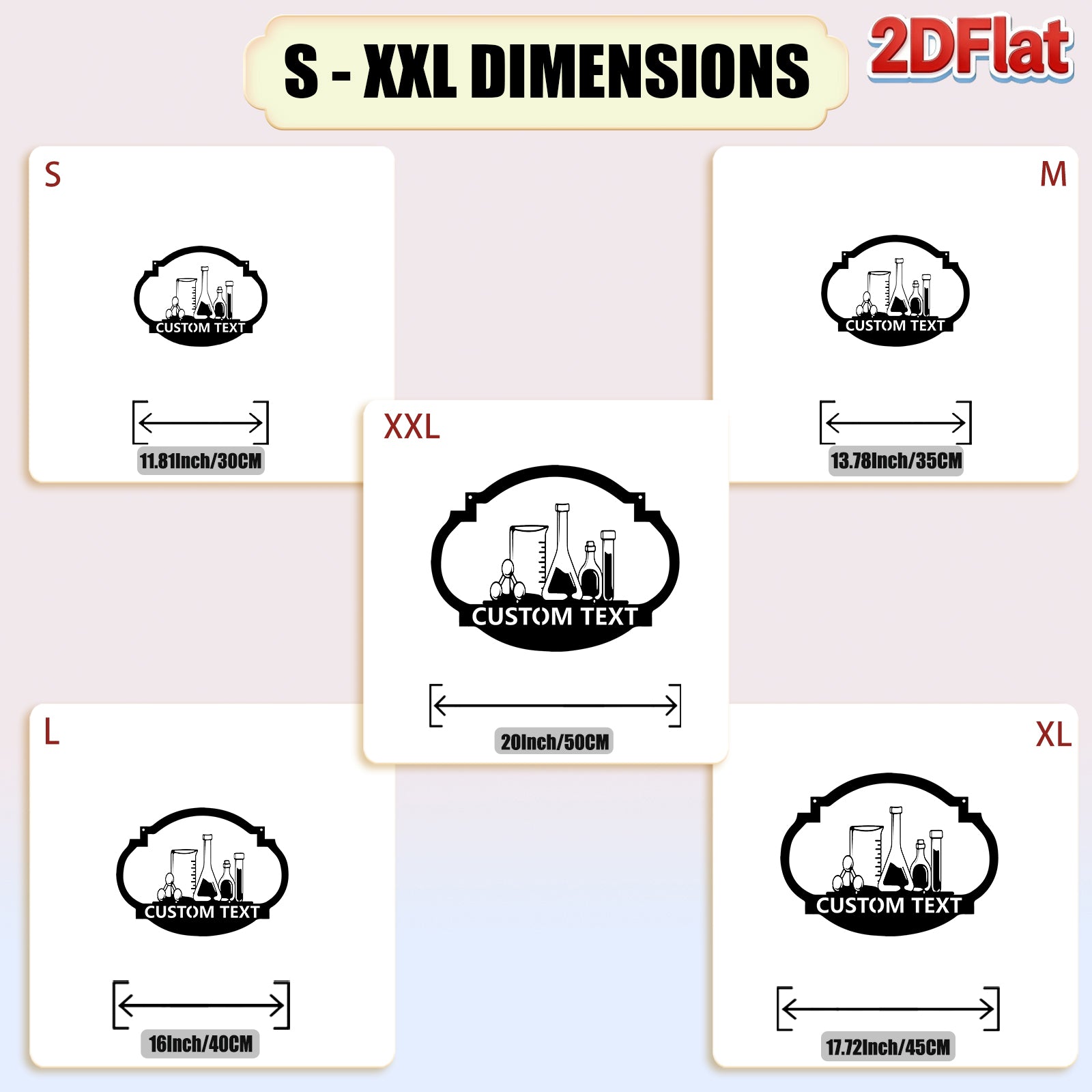 Custom Laboratory Equipment Metal Sign