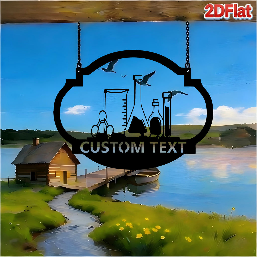 Custom Laboratory Equipment Metal Sign