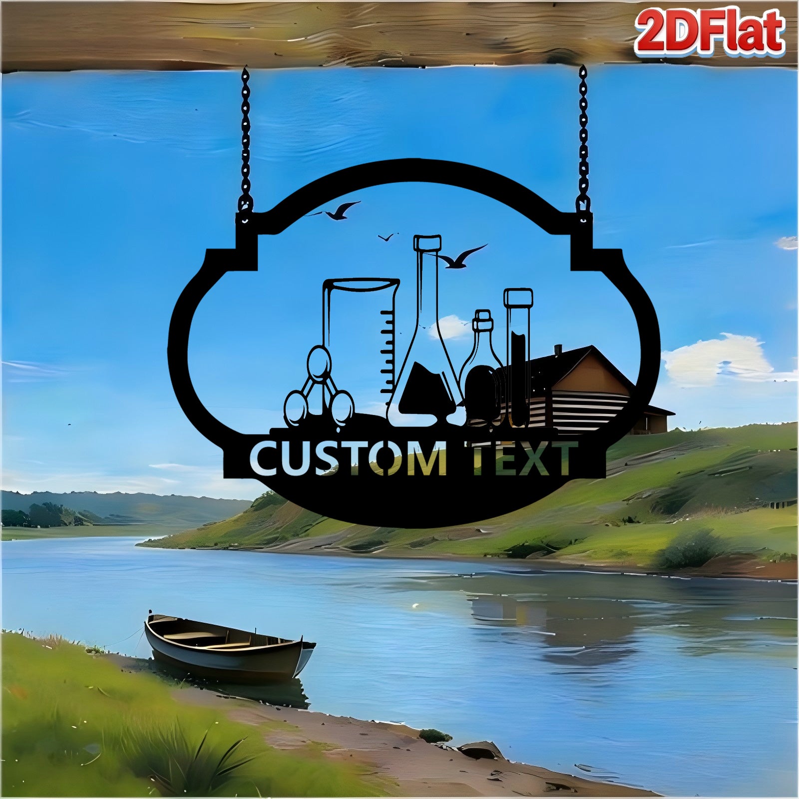 Custom Laboratory Equipment Metal Sign