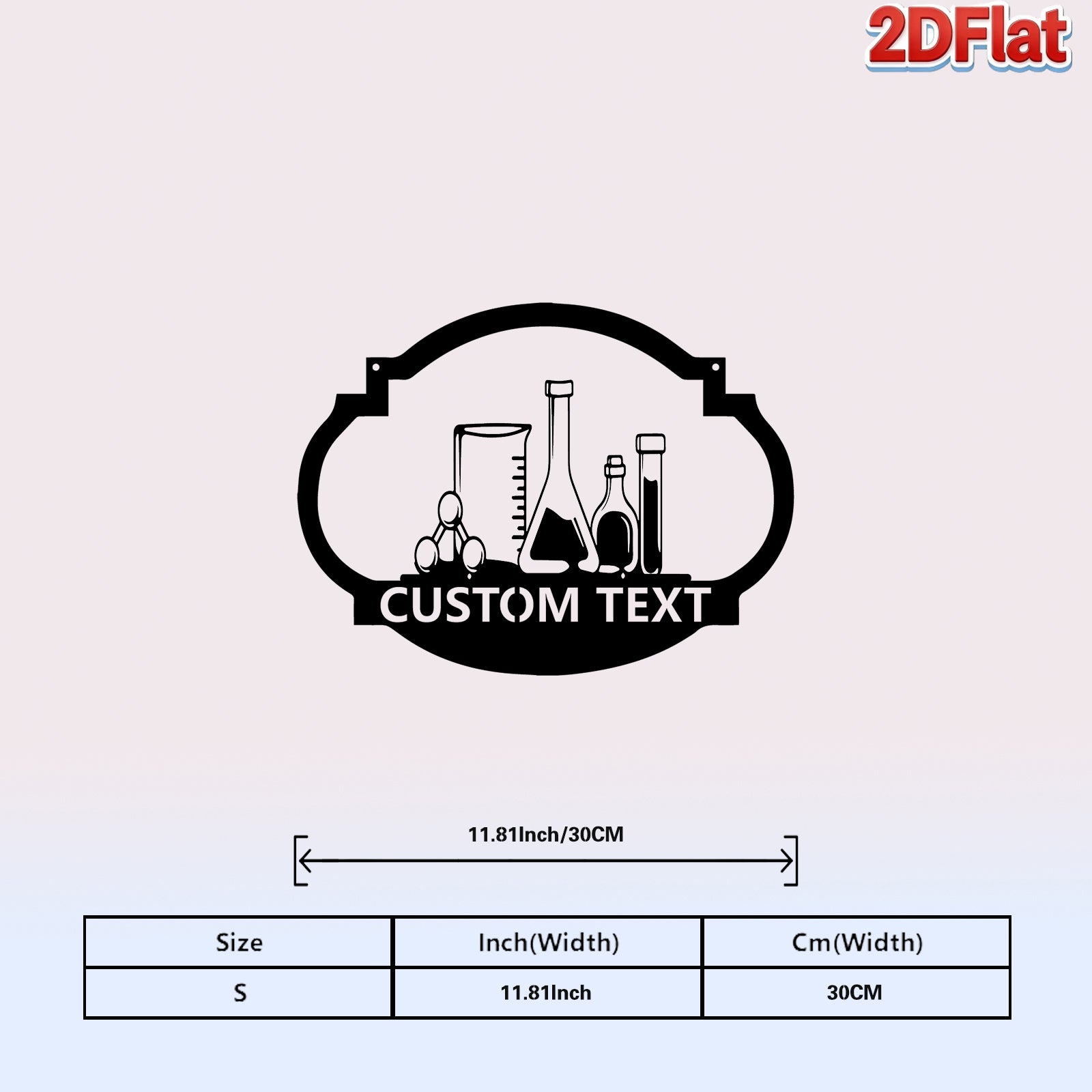 Custom Laboratory Equipment Metal Sign