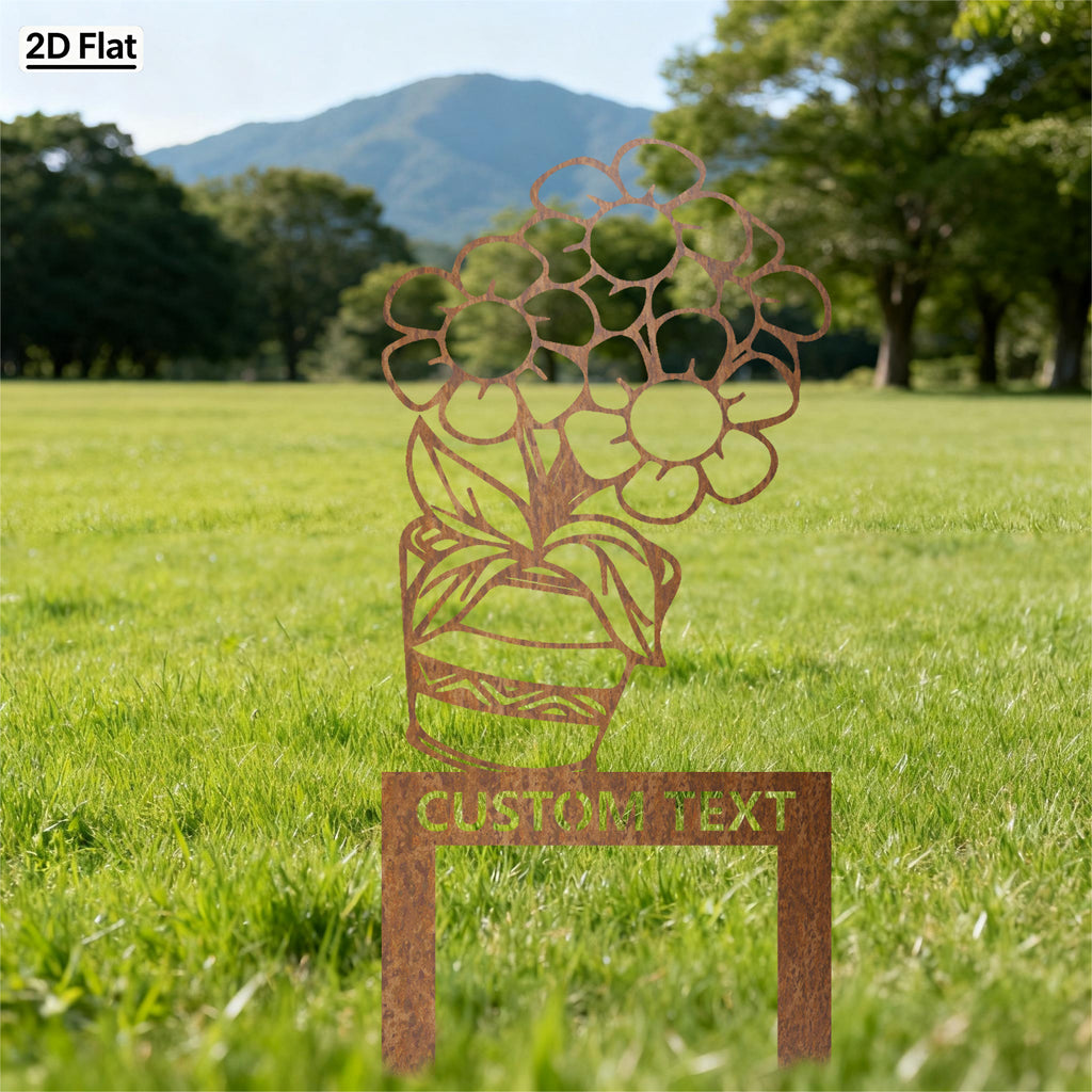 Bespoke Daisy Bouquet Metal Stake