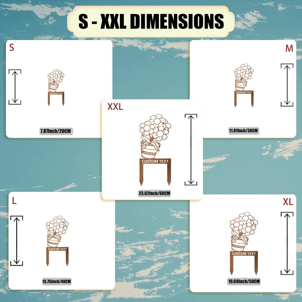 Bespoke Daisy Bouquet Metal Stake
