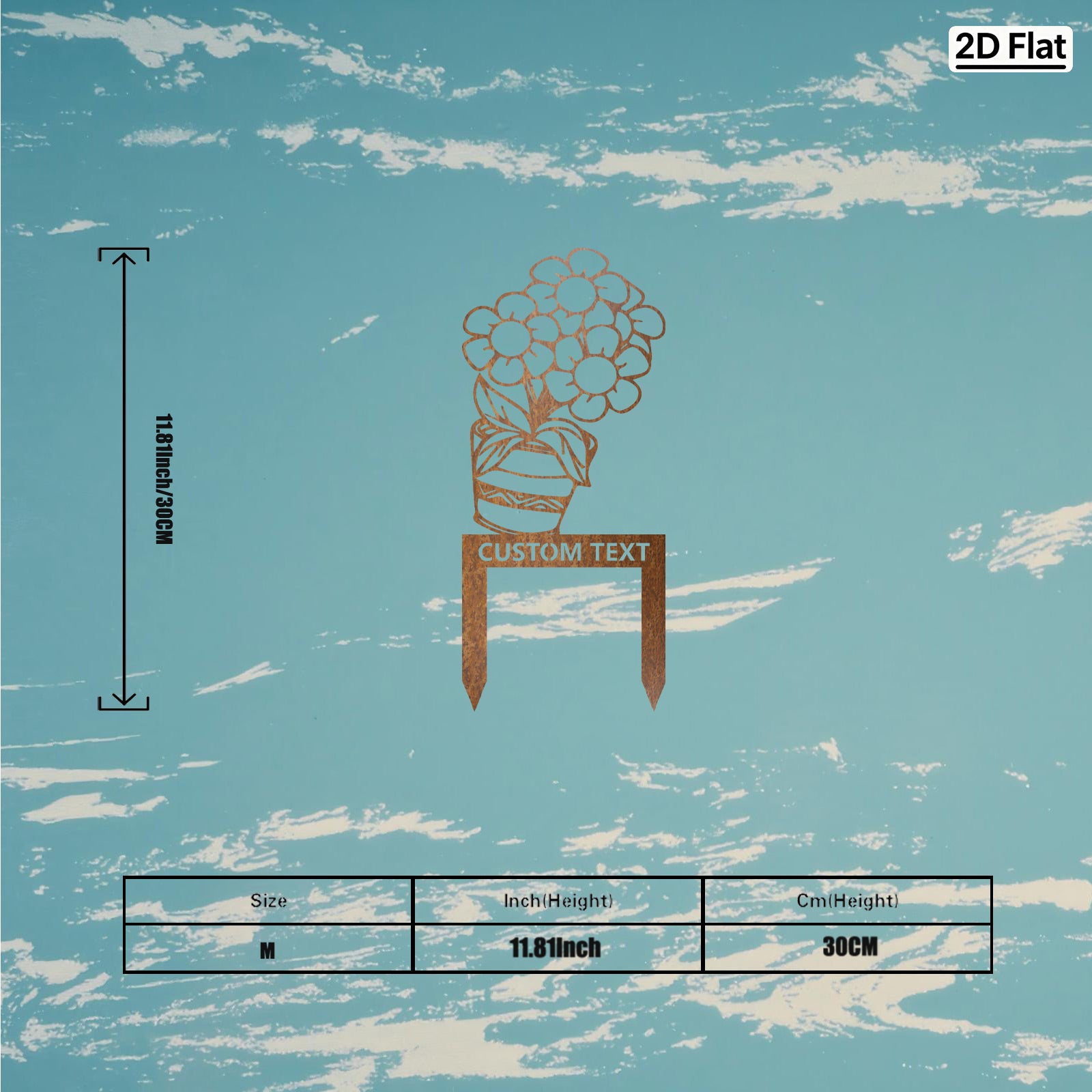 Bespoke Daisy Bouquet Metal Stake