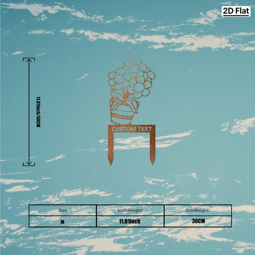 Bespoke Daisy Bouquet Metal Stake