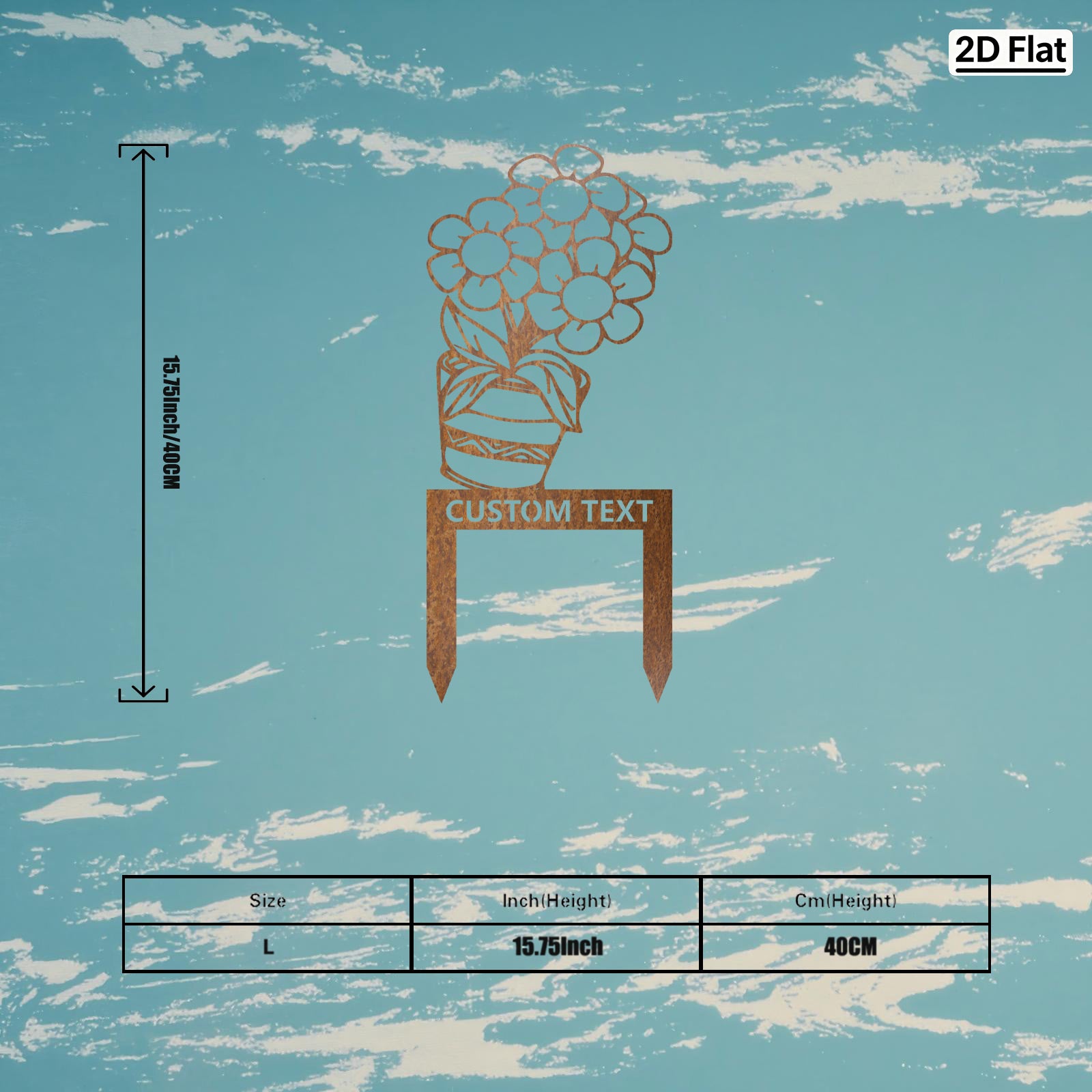 Bespoke Daisy Bouquet Metal Stake